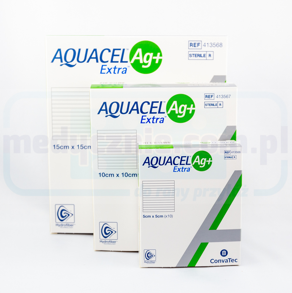 Aquacel Ag Plus Extra 5*5cm Verband mit Silber 1Stk